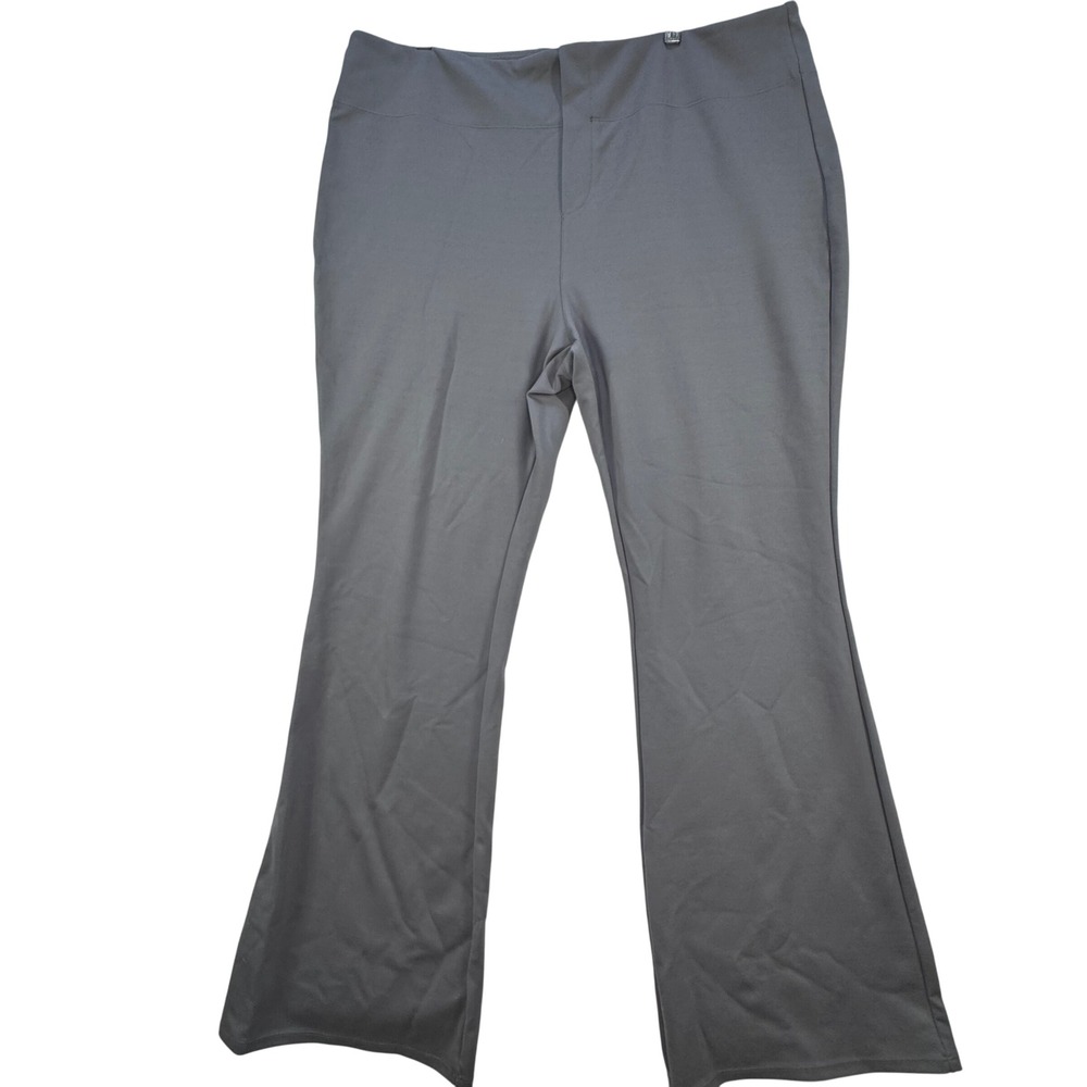 Halara Flare Leg Pant Women 2X Gray High Waisted Athleisure Workwear New stretch